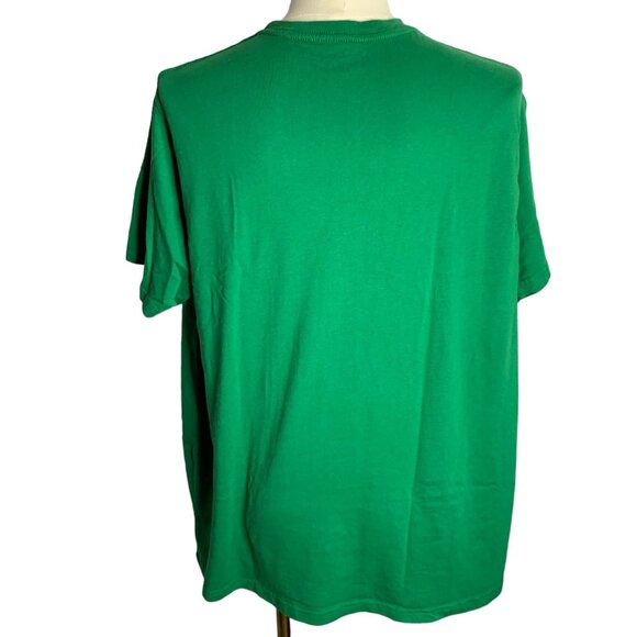 Lucky Clover St Patricks Day Crewneck T Shirt 2XL Green Short Sleeve Graphic - Picture 4 of 6